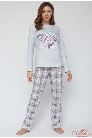 Тепла піжама на байці Роксана 1021